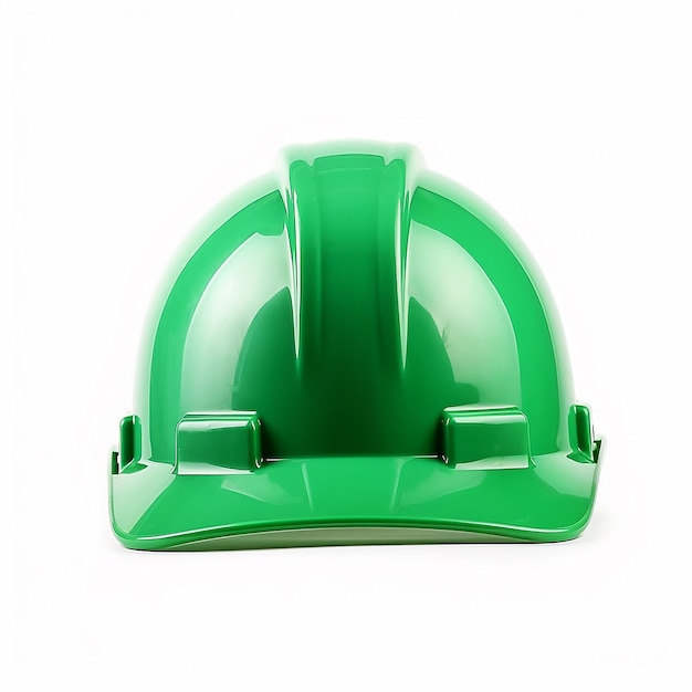 Cappello rigido verde isolato minimalista