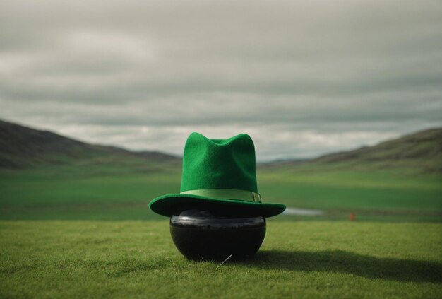 Cappello verde di St. Patrick in natura