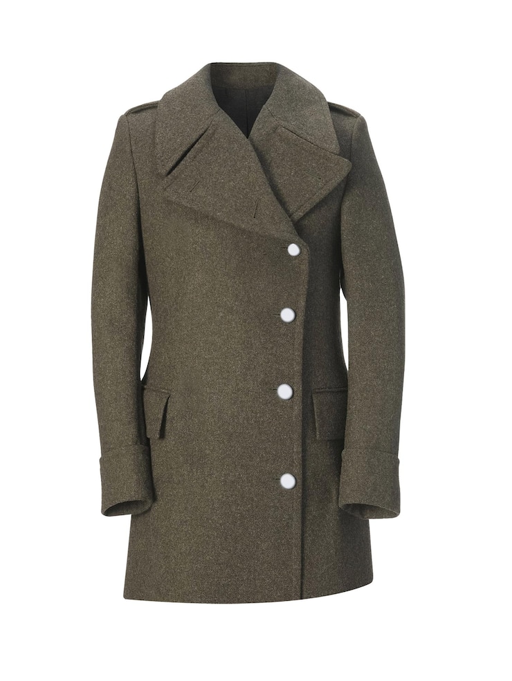 Foto cappotto uomo isolato su bianco