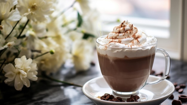 Cappuccino al cioccolato e nocciole