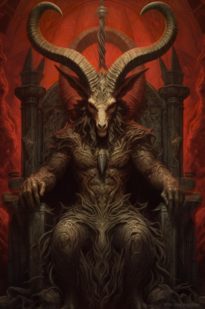 capra baphomet con le corna