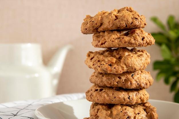 Caprichos de Santiago biscotti alle mandorle zucchero e uova Concetto di gastronomia