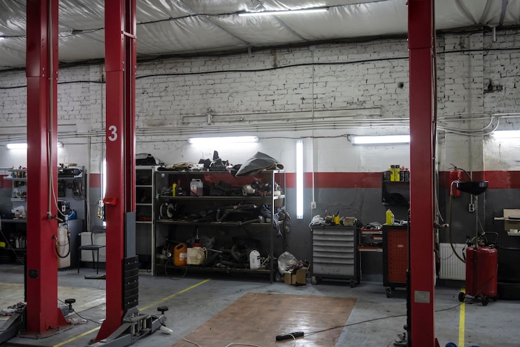 Foto car service centro di assistenza per la riparazione dell'auto