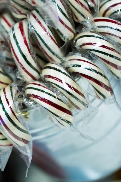 Caramelle dure gourmet per le vacanze di Natale.