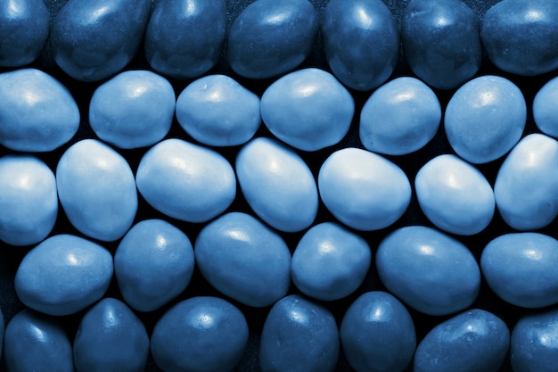 Caramelle sul classico colore blu