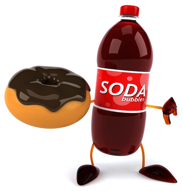 Carattere 3d di soda