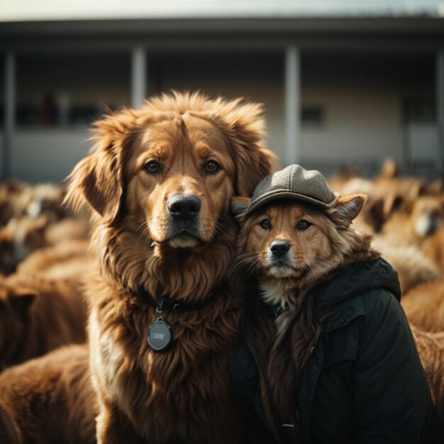 carattere del cane in stile umano