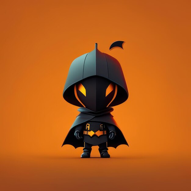 Carattere di halloween minimalista IA generativa