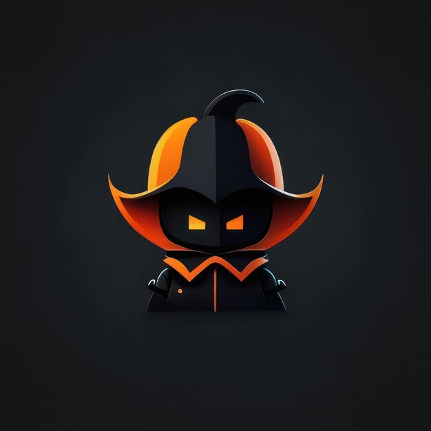 Carattere di halloween minimalista IA generativa