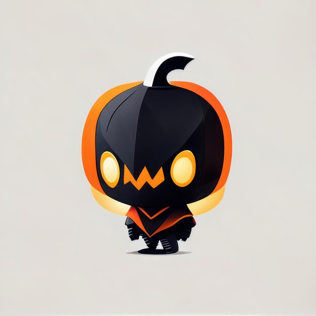 Carattere di halloween minimalista IA generativa