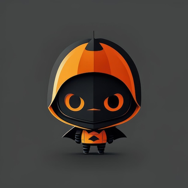 Carattere di halloween minimalista IA generativa