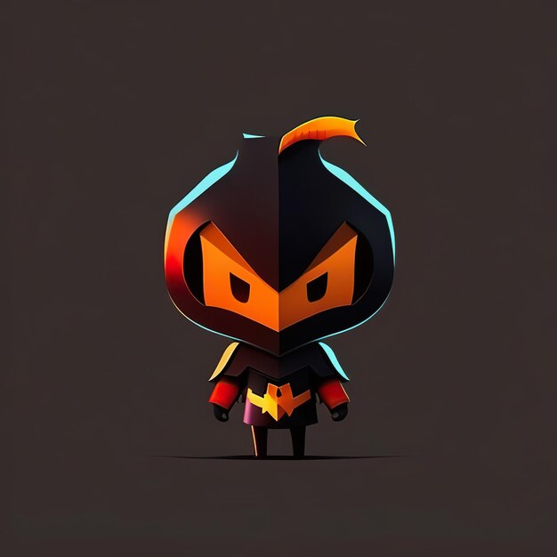 Carattere di halloween minimalista IA generativa