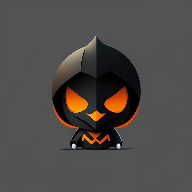 Carattere di halloween minimalista IA generativa