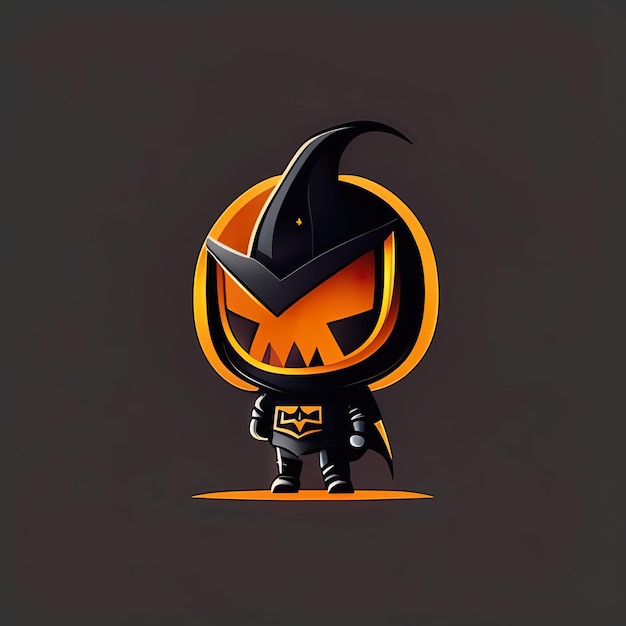 Carattere di halloween minimalista IA generativa