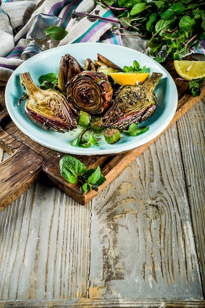 Carciofi cotti al forno