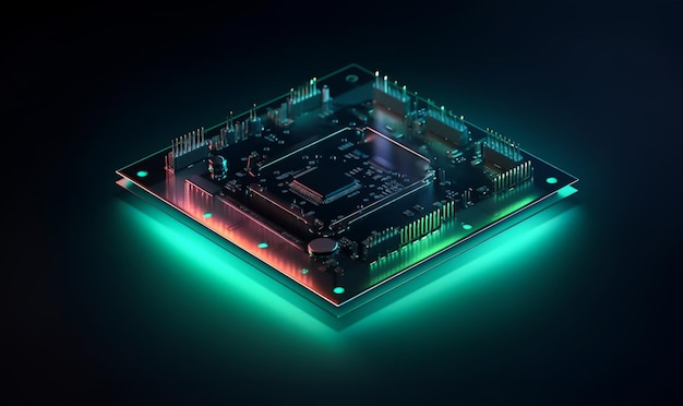 Cardina madre Tecnologia di base Ottica di base con molti punti CPU RAM Microchip integrato circuito di scheda processore di computer