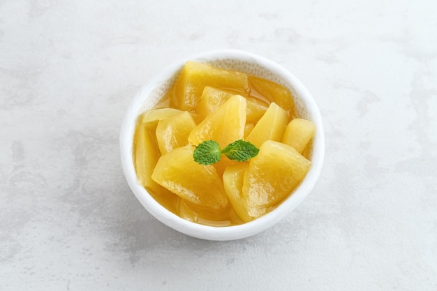 Carica o Manisan Carica frutta conservata dalla papaia di montagna Bevande e dessert indonesiani