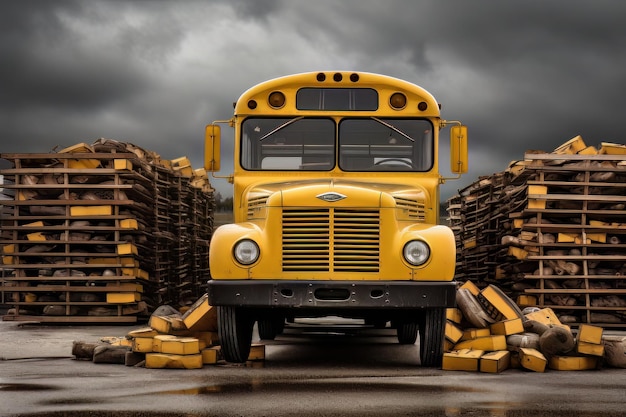 Carico e scarico degli scuolabus