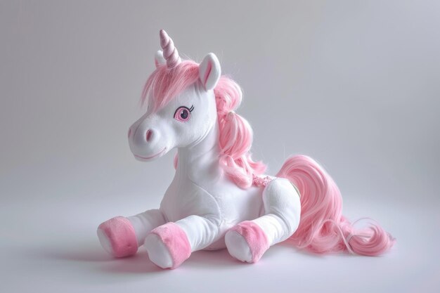 carini unicorni di colori rosa e bianco