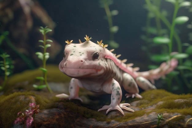 Carino axolotl Generativo Ai