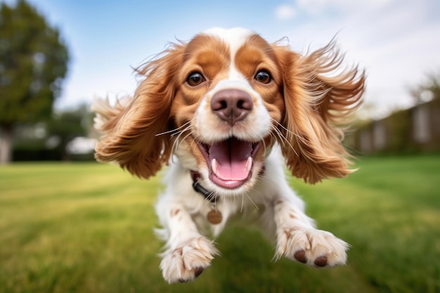 Carino e giocoso cocker spaniel inglese