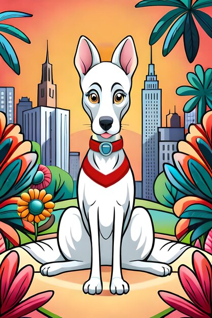 Carino libro da colorare illustrato per cani per bambini