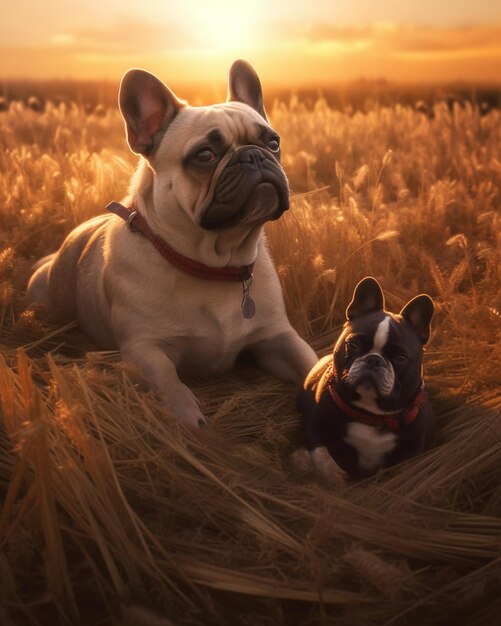 carino personaggio di bulldog