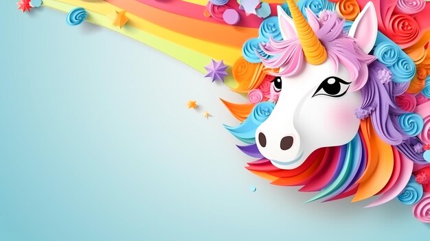 Carino Unicorno FantasyCartoon Pony