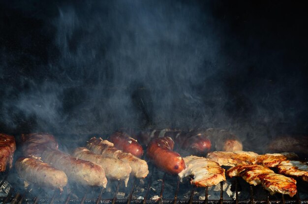 Carne affumicata alla griglia