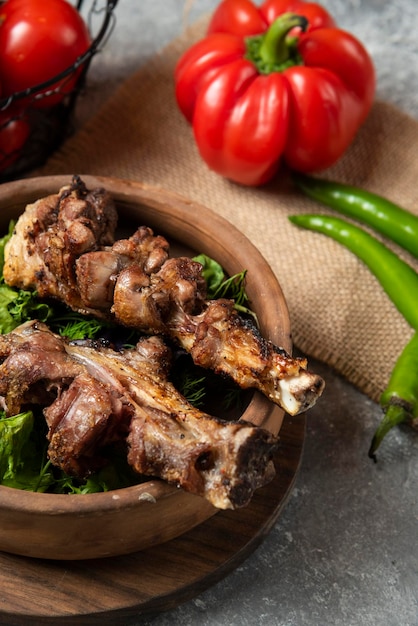 Carne di agnello o capretto alla griglia