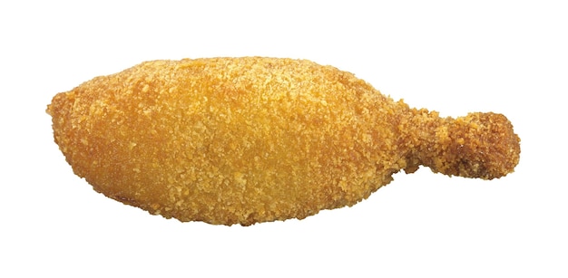 Carne di pollo fritto isolata su sfondo bianco cibo clipart Ristorante fast food fotografia
