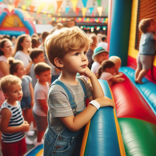 Carnevale del parco giochi per bambini evento del giorno dei bambini felici