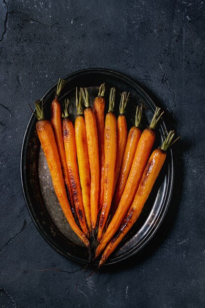 Carota giovane arrosto