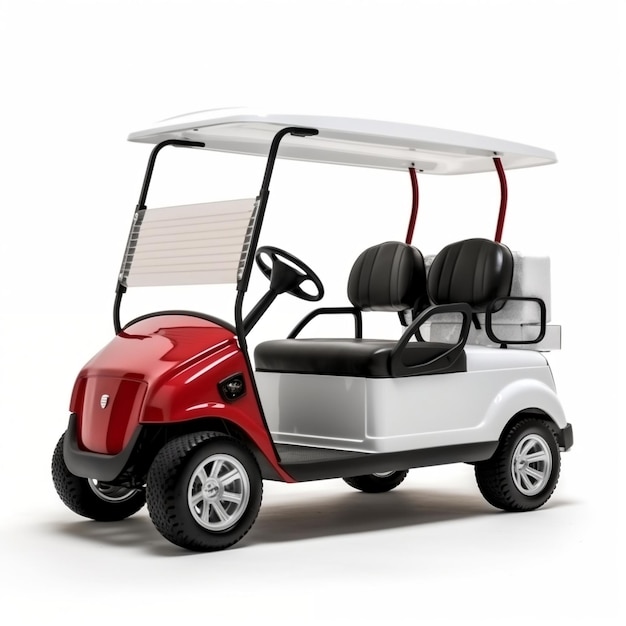 Carrello da golf su sfondo trasparente AI