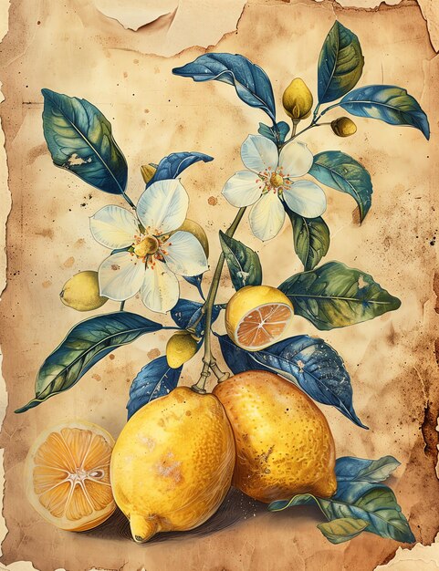 carta a confine di limoni