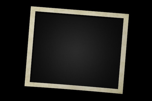 Carta a cornice fotografica isolata sullo sfondo bianco