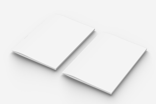 Carta bianca A4 Magazine Mockup