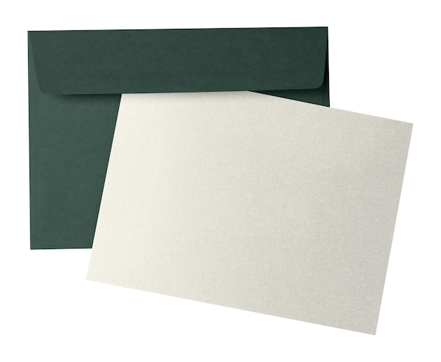 Carta d'invito png busta verde sfondo trasparente