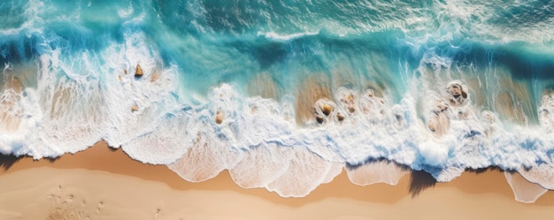 Carta da parati con onde sulla spiaggia