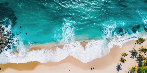 Carta da parati con onde sulla spiaggia