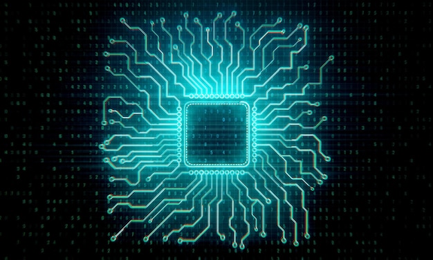 Carta da parati del cervello del circuito creativo