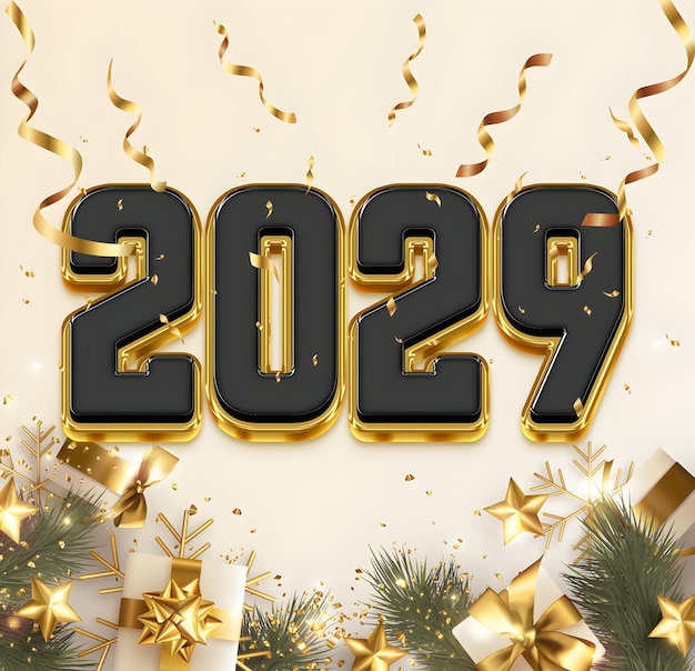 carta da parati di buon anno 2029