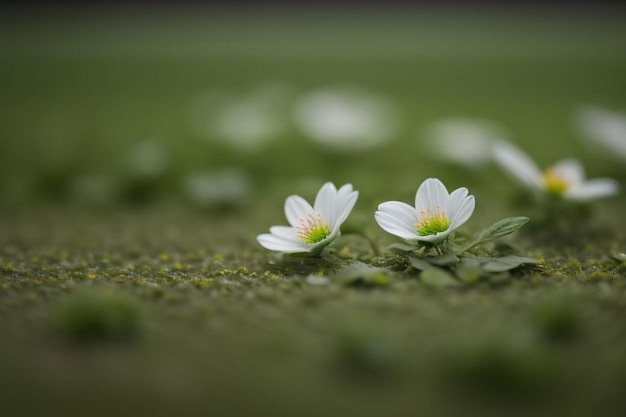 carta da parati di fiori verdi ricamati in nero