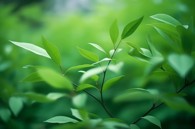 Carta da parati di sfondo verde morbido foglie naturali