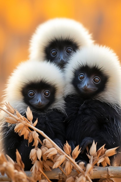 carta da parati gibbon HD 8K Immagine fotografica