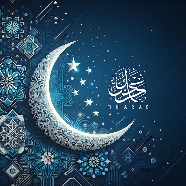 Carta da parati islamica di Eid Mubarak