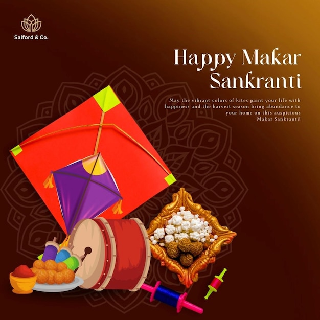 carta da parati Makar Sankranti