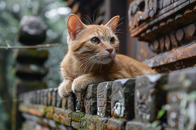 carta da parati per gatti all'aperto