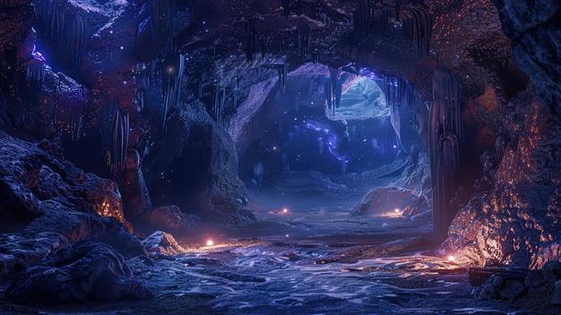 carta da parati per grotte