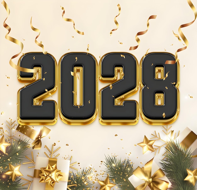 carta da parati per il nuovo anno 2028